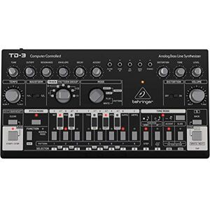 Behringer Td-3-Bk Synthétiseurs de Basse Analogique avec Vco, Vcf, Séquenceur 16 Pas, Effets de Distorsion et Jusqu'à 16 Voix de Polyphonie en Poly Chain - Publicité Behringer Td-3-Bk Synthétiseurs de Basse Analogique avec Vco, Vcf, Séquenceur 16 Pas, Effets de Distorsion et Jusqu'à 16 Voix de Polyphonie en Poly Chain - Publicité
