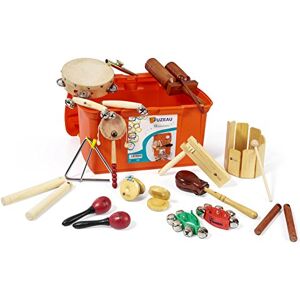 Fuzeau Malle 16 Instruments De Musique Pour Enfants Dès 3 Ans Percussions À Frapper, Secouer, Gratter, À Faire Vibrer Coffret Complet Pour Éveil Musical École, Crèche Ou Maison Réf. 9242 - Publicité Fuzeau Malle 16 Instruments De Musique Pour Enfants Dès 3 Ans Percussions À Frapper, Secouer, Gratter, À Faire Vibrer Coffret Complet Pour Éveil Musical École, Crèche Ou Maison Réf. 9242 - Publicité