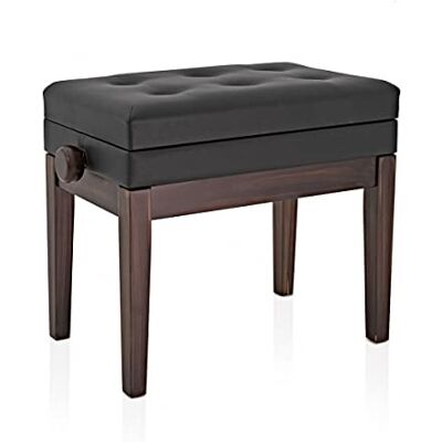 gear4music Tabouret de Piano en Palissandre avec Rangement Réglable en Hauteur - Publicité gear4music Tabouret de Piano en Palissandre avec Rangement Réglable en Hauteur - Publicité