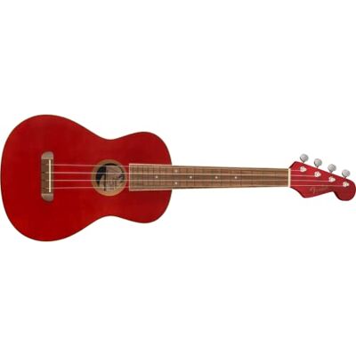 Fender Ukulélé Ténor Avalon pour Adultes et Enfants, Construction en Bois de Tilleul, Touche en Noyer, Tête de Guitare Stratocaster Classique, Cerise - Publicité Fender Ukulélé Ténor Avalon pour Adultes et Enfants, Construction en Bois de Tilleul, Touche en Noyer, Tête de Guitare Stratocaster Classique, Cerise - Publicité