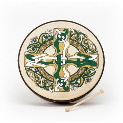 Waltons ' : 8 inch Irish Bodhrán/batte/Tri Colour Bodhrán Design - Publicité Waltons ' : 8 inch Irish Bodhrán/batte/Tri Colour Bodhrán Design - Publicité