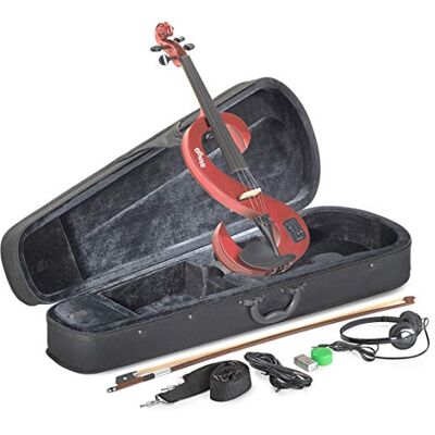 Stagg EVN Pack de violon électrique Rouge métallisé - Publicité Stagg EVN Pack de violon électrique Rouge métallisé - Publicité