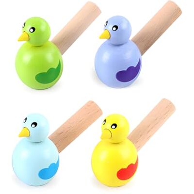 arrderly Lot de 4 sifflets en bois pour enfants Sifflet en bois Sifflet de fête Flûte de lotus Noël Pour enfants - Publicité arrderly Lot de 4 sifflets en bois pour enfants Sifflet en bois Sifflet de fête Flûte de lotus Noël Pour enfants - Publicité