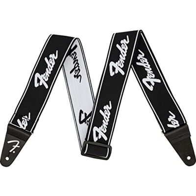Fender WeightLess Sangle Guitare Confort Logo Racing Noir/Blanc 5 cm Sangle large rembourrée, confort longue durée, logo racing, guitare électrique & basse, accessoire - Publicité Fender WeightLess Sangle Guitare Confort Logo Racing Noir/Blanc 5 cm Sangle large rembourrée, confort longue durée, logo racing, guitare électrique & basse, accessoire - Publicité