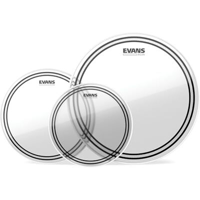 EVANS ETP-EC2SCLR-S Standard Packs de Peaux de toms EC2 12"/13"/16" Transparent - Publicité EVANS ETP-EC2SCLR-S Standard Packs de Peaux de toms EC2 12"/13"/16" Transparent - Publicité