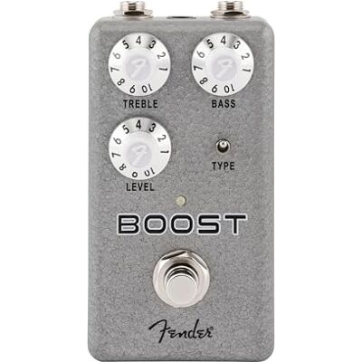 Fender Hammertone Boost Pédale d'effets guitare, True Bypass Boost propre & transparent, true bypass, pédale guitare électrique, gain réglable, idéal scène & studio - Publicité Fender Hammertone Boost Pédale d'effets guitare, True Bypass Boost propre & transparent, true bypass, pédale guitare électrique, gain réglable, idéal scène & studio - Publicité