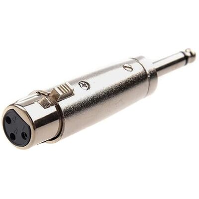 CABLEPELADO Adaptateur XLR mono 3 broches femelle Jack 6.35 mâle mono Adaptateur XLR vers Jack Convient pour mixeurs, microphones, amplificateurs, égaliseur, claviers, guitares, piano, etc - Publicité CABLEPELADO Adaptateur XLR mono 3 broches femelle Jack 6.35 mâle mono Adaptateur XLR vers Jack Convient pour mixeurs, microphones, amplificateurs, égaliseur, claviers, guitares, piano, etc - Publicité