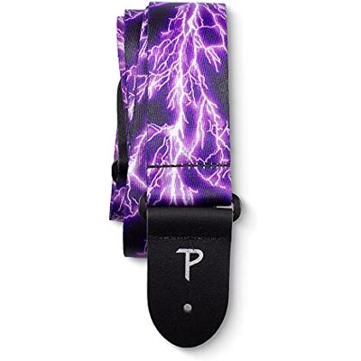P Perri's Leathers Ltd. Perri's Leathers Ltd. Sangle de Guitare Polyester Purple Lightning Ajustable Pour Guitares Acoustiques/Basses/Électriques Fabriquée au Canada (LPCP-257) - Publicité P Perri's Leathers Ltd. Perri's Leathers Ltd. Sangle de Guitare Polyester Purple Lightning Ajustable Pour Guitares Acoustiques/Basses/Électriques Fabriquée au Canada (LPCP-257) - Publicité