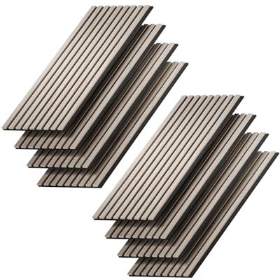 Vicco Panneau Acoustique Sonoa, Marron, 120 x 40 cm 8 pièces, pour montage mural pour améliorer l'acoustique de la pièce - Publicité Vicco Panneau Acoustique Sonoa, Marron, 120 x 40 cm 8 pièces, pour montage mural pour améliorer l'acoustique de la pièce - Publicité