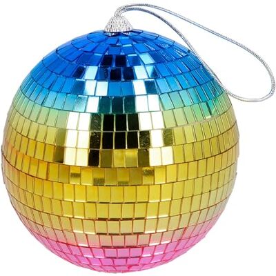 Boland Boule de Discothèque Arc-en-ciel - Miroir - Publicité Boland Boule de Discothèque Arc-en-ciel - Miroir - Publicité