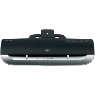 GBC Plastifieuse A3 Fusion 3000L pour la maison et le bureau, temps de préchauffage de 1 minute, réglages chaud et froid, machine à plastifier A3, noire, 4400749 - Publicité GBC Plastifieuse A3 Fusion 3000L pour la maison et le bureau, temps de préchauffage de 1 minute, réglages chaud et froid, machine à plastifier A3, noire, 4400749 - Publicité
