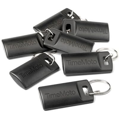 TimeMoto Porte-clés RFID RF—110, lot de 25, compatibles avec les pointeuses pour employés, compacts, légers, fréquence de 125 kHz, distance de détection de 7 cm - Publicité TimeMoto Porte-clés RFID RF—110, lot de 25, compatibles avec les pointeuses pour employés, compacts, légers, fréquence de 125 kHz, distance de détection de 7 cm - Publicité