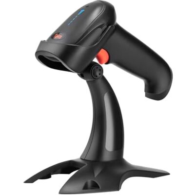 Tera Pro Lecteur de Code à Barres Bluetooth sans Fil 2.4GHz 1D/2D Douchette de Code Barres avec USB2.0 Scan Automatique Rapide et Précis, Support Mains Libres, HW0002 Noir - Publicité Tera Pro Lecteur de Code à Barres Bluetooth sans Fil 2.4GHz 1D/2D Douchette de Code Barres avec USB2.0 Scan Automatique Rapide et Précis, Support Mains Libres, HW0002 Noir - Publicité