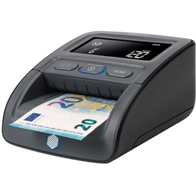 Safescan 155-S détecteur de faux billets automatique pour vérifier rapidement les billets Détecteur avec détection sur 7 points Machine de vérification d'argent 100% précise - Publicité Safescan 155-S détecteur de faux billets automatique pour vérifier rapidement les billets Détecteur avec détection sur 7 points Machine de vérification d'argent 100% précise - Publicité