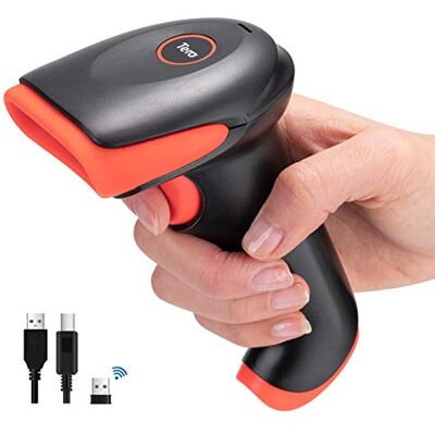 Tera Bluetooth Lecteur de Code Barres 2D 1D sans Fil 2.4GHz, Douchette Scanner Omnidirectionnel de QR Code avec USB, Batterie de 2000mAh, Automatique Mains Libres Modèle HW0002-1 - Publicité Tera Bluetooth Lecteur de Code Barres 2D 1D sans Fil 2.4GHz, Douchette Scanner Omnidirectionnel de QR Code avec USB, Batterie de 2000mAh, Automatique Mains Libres Modèle HW0002-1 - Publicité