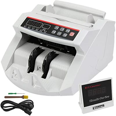 VEVOR BuoQua Compteuse de Billets Valorisatrice UV/MG Détection Des Faux Billets Avec LED Affichage pour Billets USD/EUR/GBP - Publicité VEVOR BuoQua Compteuse de Billets Valorisatrice UV/MG Détection Des Faux Billets Avec LED Affichage pour Billets USD/EUR/GBP - Publicité