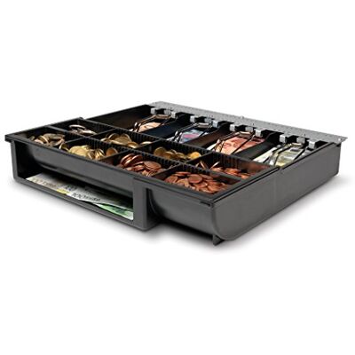 Safescan 4141T1 bac amovible qui organise votre argent à l'intérieur de votre tiroir-caisse Bac avec 4 emplacements billets et 8 emplacements pièces Convient au tiroir SD-4141 et HD-4141 - Publicité Safescan 4141T1 bac amovible qui organise votre argent à l'intérieur de votre tiroir-caisse Bac avec 4 emplacements billets et 8 emplacements pièces Convient au tiroir SD-4141 et HD-4141 - Publicité