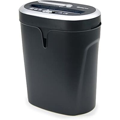 Waytex 77320 Destructeur de Documents Coupe Croisée 10 Feuilles CD et DVD avec Grand Bac de 21L - Publicité Waytex 77320 Destructeur de Documents Coupe Croisée 10 Feuilles CD et DVD avec Grand Bac de 21L - Publicité