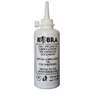 KOBRA Huile special destructeur de documents (lot 5 flacons 125 ml) - Publicité KOBRA Huile special destructeur de documents (lot 5 flacons 125 ml) - Publicité