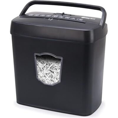Waytex 77316 Destructeur de Documents Coupe Croisée 6 Feuilles bac 12,5 litres - Publicité Waytex 77316 Destructeur de Documents Coupe Croisée 6 Feuilles bac 12,5 litres - Publicité