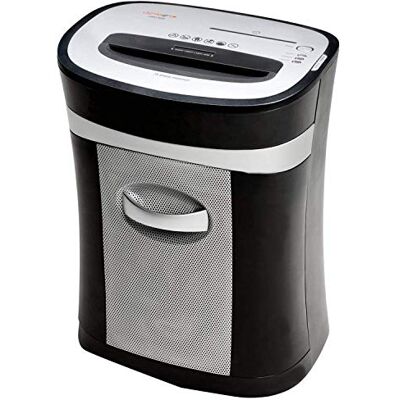 Genie 1501 XCD Destructeur de documents et CD Coupe croisée Corbeille intégrée/roulettes Gris anthracite - Publicité Genie 1501 XCD Destructeur de documents et CD Coupe croisée Corbeille intégrée/roulettes Gris anthracite - Publicité