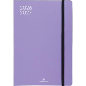 Oberthur 1 Agenda à Elastique Semainier 25 Split Septembre 2026 à Septembre 2027 Dimension 17 x 24,5 cm Couverture Lilas Bilingue - Publicité Oberthur 1 Agenda à Elastique Semainier 25 Split Septembre 2026 à Septembre 2027 Dimension 17 x 24,5 cm Couverture Lilas Bilingue - Publicité