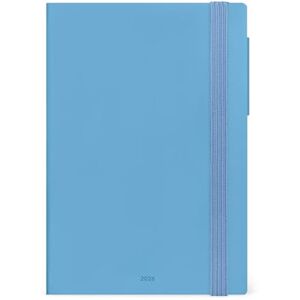 LEGAMI Agenda hebdomadaire moyen 2026, rétro bleu, 12 mois moyen, fermeture avec élastique, journal de janvier 2026 à décembre 2026, en papier FSC certifié, 12 x 18 cm - Publicité LEGAMI Agenda hebdomadaire moyen 2026, rétro bleu, 12 mois moyen, fermeture avec élastique, journal de janvier 2026 à décembre 2026, en papier FSC certifié, 12 x 18 cm - Publicité