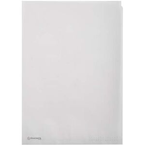 Exacompta Réf. 50850E Sachet de 50 pochettes coin en papier calque transparent 110g/m² Ouverture en L sur le haut et le côté droit Format à classer A4 Coloris transparent blanc - Publicité Exacompta Réf. 50850E Sachet de 50 pochettes coin en papier calque transparent 110g/m² Ouverture en L sur le haut et le côté droit Format à classer A4 Coloris transparent blanc - Publicité