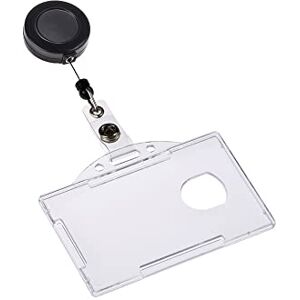 Europel Enrouleur de Badge, Rétractable avec Plastique Rigide Transparent (Pack de 10) Porte-badge Ouvert 54 x 85 mm, 121288 - Publicité Europel Enrouleur de Badge, Rétractable avec Plastique Rigide Transparent (Pack de 10) Porte-badge Ouvert 54 x 85 mm, 121288 - Publicité