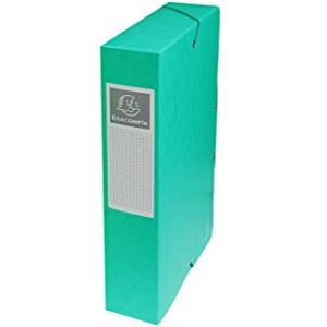 Exacompta Réf. 50603E 1 boite de classement avec élastiques Exabox en carte lustrée 600g/m2 Dos 6 cm dimensions 25 x 33 cm pour documents A4 couleur vert livrée montée - Publicité Exacompta Réf. 50603E 1 boite de classement avec élastiques Exabox en carte lustrée 600g/m2 Dos 6 cm dimensions 25 x 33 cm pour documents A4 couleur vert livrée montée - Publicité