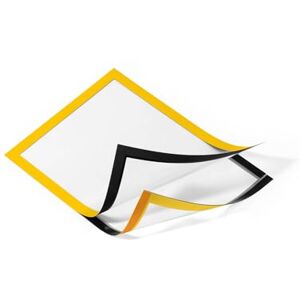 Durable Cadre d'affichage DURAFRAME® A4 fixation adhésive pour surfaces lisses 2 pièces Jaune 487204 - Publicité Durable Cadre d'affichage DURAFRAME® A4 fixation adhésive pour surfaces lisses 2 pièces Jaune 487204 - Publicité