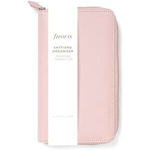 Filofax Organiseur personnel compact zippé Saffiano Blush - Publicité Filofax Organiseur personnel compact zippé Saffiano Blush - Publicité