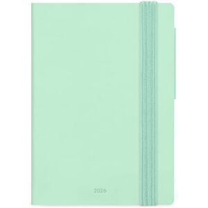 LEGAMI Agenda journalier petit 2026, Pastel Mint, 12 mois petit, fermeture avec élastique, journal de janvier 2026 à décembre 2026, en papier FSC certifié, 9,5 x 13,5 cm - Publicité LEGAMI Agenda journalier petit 2026, Pastel Mint, 12 mois petit, fermeture avec élastique, journal de janvier 2026 à décembre 2026, en papier FSC certifié, 9,5 x 13,5 cm - Publicité