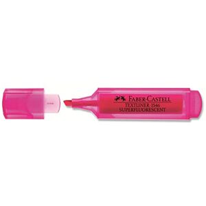 Faber-Castell Surligneur superfluorescent rose 154628 Textliner - Publicité Faber-Castell Surligneur superfluorescent rose 154628 Textliner - Publicité