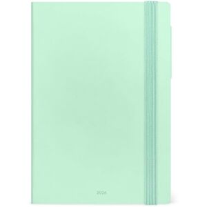 LEGAMI Agenda journalier moyen 2026, Pastel Mint, 12 mois moyen, fermeture avec élastique, journal de janvier 2026 à décembre 2026, en papier FSC certifié, 12 x 18 cm - Publicité LEGAMI Agenda journalier moyen 2026, Pastel Mint, 12 mois moyen, fermeture avec élastique, journal de janvier 2026 à décembre 2026, en papier FSC certifié, 12 x 18 cm - Publicité