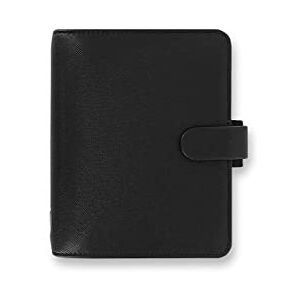 Filofax Saffiano Agenda de poche Noir - Publicité Filofax Saffiano Agenda de poche Noir - Publicité