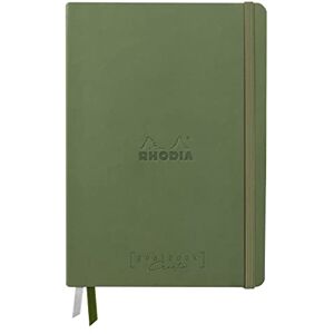 Rhodia 194155C Carnet Rigide Goalbook Creation Sauge A5 14,8 x 21 cm Uni 100 pages Papier Clairefontaine Lavis Technique Blanc 200 g/m² 2 Rubans Couverture Simili Cuir - Publicité Rhodia 194155C Carnet Rigide Goalbook Creation Sauge A5 14,8 x 21 cm Uni 100 pages Papier Clairefontaine Lavis Technique Blanc 200 g/m² 2 Rubans Couverture Simili Cuir - Publicité