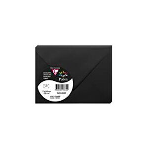 Clairefontaine 26830C Sachet de 5 Enveloppes Gommées Format 7,5x10cm 120g/m² Coloris Noir Invitation Evènements et Correspondance Gamme Pollen Papier Premium Lisse - Publicité Clairefontaine 26830C Sachet de 5 Enveloppes Gommées Format 7,5x10cm 120g/m² Coloris Noir Invitation Evènements et Correspondance Gamme Pollen Papier Premium Lisse - Publicité