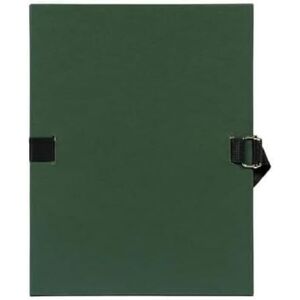 Exacompta Réf. 733E Carton de 10 chemises à dos extensible en papier toilé couleur dos extensible jusqu'à 13 cm fermeture par sangle dim 24 x 32 cm pour format A4 couleur vert foncé - Publicité Exacompta Réf. 733E Carton de 10 chemises à dos extensible en papier toilé couleur dos extensible jusqu'à 13 cm fermeture par sangle dim 24 x 32 cm pour format A4 couleur vert foncé - Publicité