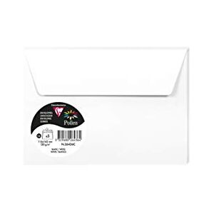 Clairefontaine 26436C Sachet de 5 Enveloppes Auto-Adhésives Format C6 (11,4x16,2cm) 120g/m² Coloris Blanc Invitation Evènements et Correspondance Gamme Pollen Papier Premium Lisse - Publicité Clairefontaine 26436C Sachet de 5 Enveloppes Auto-Adhésives Format C6 (11,4x16,2cm) 120g/m² Coloris Blanc Invitation Evènements et Correspondance Gamme Pollen Papier Premium Lisse - Publicité