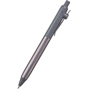 三菱鉛筆 Uniball ZENTO Flow Model Stylo roller avec poignée en aluminium anodisé, fine 0,5 mm, encre noire à base d'eau, ultra lisse avec friction réduite, hématite, UBNZF05.43 - Publicité 三菱鉛筆 Uniball ZENTO Flow Model Stylo roller avec poignée en aluminium anodisé, fine 0,5 mm, encre noire à base d'eau, ultra lisse avec friction réduite, hématite, UBNZF05.43 - Publicité