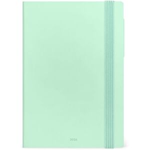 LEGAMI Agenda hebdomadaire moyen 2026, Pastel Mint, 12 mois moyen, fermeture avec élastique, journal de janvier 2026 à décembre 2026, en papier FSC certifié, 12 x 18 cm - Publicité LEGAMI Agenda hebdomadaire moyen 2026, Pastel Mint, 12 mois moyen, fermeture avec élastique, journal de janvier 2026 à décembre 2026, en papier FSC certifié, 12 x 18 cm - Publicité
