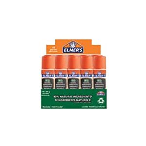 ELMER'S Elmers Pure Glue Lot de 10 bâtons de colle 20 g - Publicité ELMER'S Elmers Pure Glue Lot de 10 bâtons de colle 20 g - Publicité