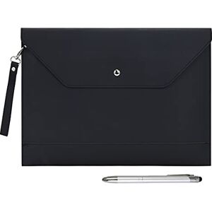Wonderpool A4 Épaissi PU Cuir Enveloppe Cas Portfolio Dossier avec Poches Intérieures Pochette pour Document et Papeterie Fichier Organisateur Tablette PC Manches Titulair (Noir) - Publicité Wonderpool A4 Épaissi PU Cuir Enveloppe Cas Portfolio Dossier avec Poches Intérieures Pochette pour Document et Papeterie Fichier Organisateur Tablette PC Manches Titulair (Noir) - Publicité