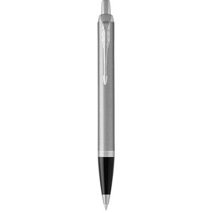 Parker IM stylo bille acier inoxydable avec finitions chrome pointe moyenne avec encre bleue coffret cadeau - Publicité Parker IM stylo bille acier inoxydable avec finitions chrome pointe moyenne avec encre bleue coffret cadeau - Publicité