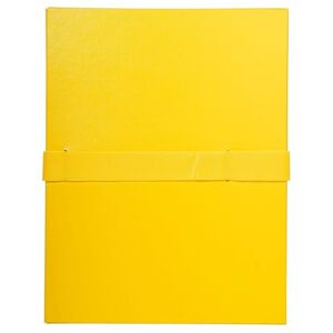 Exacompta Réf. 627E Carton de 10 chemises à dos extensible balacron 1 rabat fermeture par sangle auto-agrippante/scratch dimensions 24 x 32 cm pour documents au format A4 couleur jaune - Publicité Exacompta Réf. 627E Carton de 10 chemises à dos extensible balacron 1 rabat fermeture par sangle auto-agrippante/scratch dimensions 24 x 32 cm pour documents au format A4 couleur jaune - Publicité