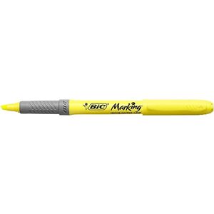 BIC Lot de 6 Surligneurs HIGHLIGHTER GRIP Pointe Biseau Moyenne Jaune - Publicité BIC Lot de 6 Surligneurs HIGHLIGHTER GRIP Pointe Biseau Moyenne Jaune - Publicité