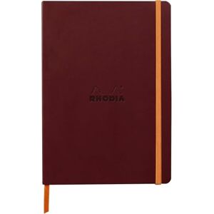 Rhodia 117370C Carnet Souple Lie de Vin A5 14,8 x 21 cm Ligné 160 pages Papier Clairefontaine Ivoire 90 g/m² Marque-Page, Fermeture Élastique Couverture Simili Cuir - Publicité Rhodia 117370C Carnet Souple Lie de Vin A5 14,8 x 21 cm Ligné 160 pages Papier Clairefontaine Ivoire 90 g/m² Marque-Page, Fermeture Élastique Couverture Simili Cuir - Publicité