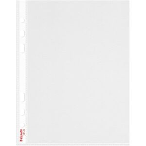 Esselte 56123 Lot de 100 pochettes A5 en polypropylène 70 microns Multi-perforées Ouverture par le haut Portrait - Publicité Esselte 56123 Lot de 100 pochettes A5 en polypropylène 70 microns Multi-perforées Ouverture par le haut Portrait - Publicité