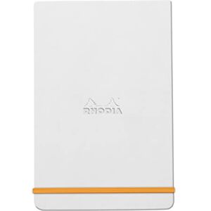 Rhodia 194345C Carnet Rigide Webnotepad Blanc 9 x 14 cm Ligné 192 pages Détachables Papier Clairefontaine Ivoire 90 g/m² Marque-Page, Fermeture Élastique Couverture Simili Cuir - Publicité Rhodia 194345C Carnet Rigide Webnotepad Blanc 9 x 14 cm Ligné 192 pages Détachables Papier Clairefontaine Ivoire 90 g/m² Marque-Page, Fermeture Élastique Couverture Simili Cuir - Publicité